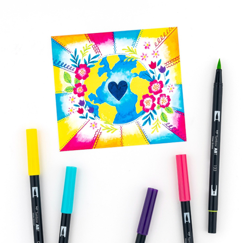 סט 10 טושי מכחול DUAL BRUSH PENS ( bright palette)