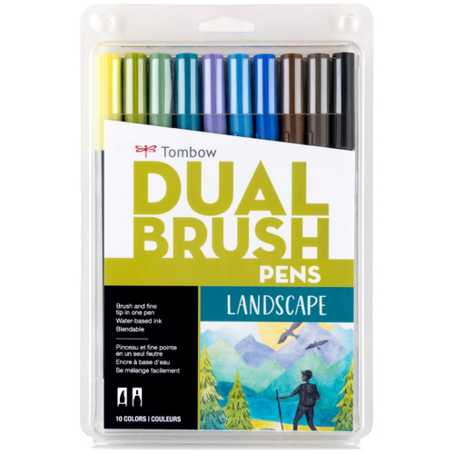 סט 10 טושי מכחול DUAL BRUSH PENS ( landscape)