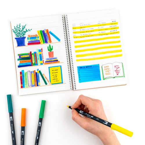 סט 10 טושי מכחול DUAL BRUSH PENS ( primary)