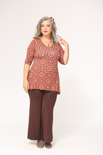 טוניקה מלו שרוול plus size