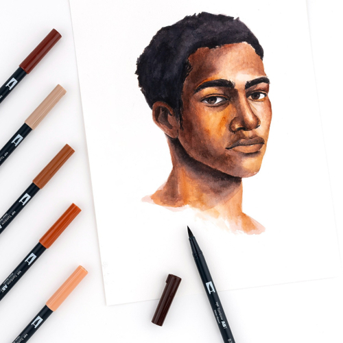 סט 10 טושי מכחול DUAL BRUSH PENS ( PORTRAIT)