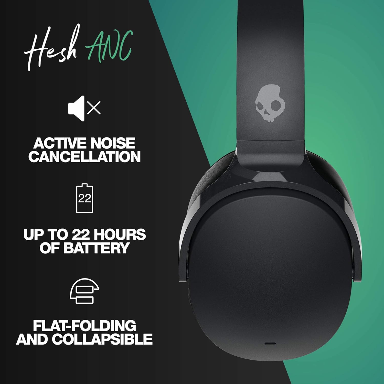 אוזניות ‏אלחוטיות Skullcandy Hesh ANC