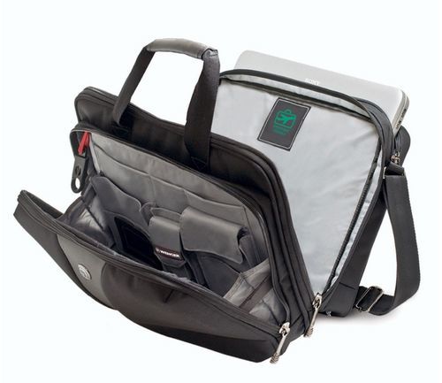 תיק צד יוקרתי למחשב נייד עד 17 איינץ קלאסי ואלגנטי wenger swiss