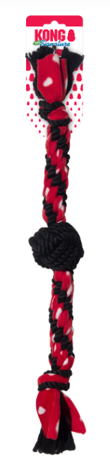 SIGNATURE ROPE DUAL KNOT W/BALL - משחק חבל לכלבים
