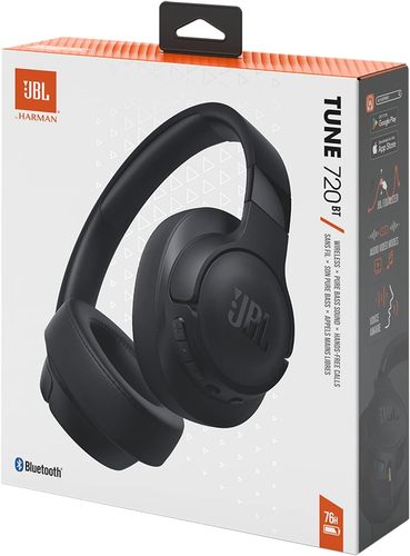 אוזניות  צבע שחור JBL Tune 720BT Bluetooth