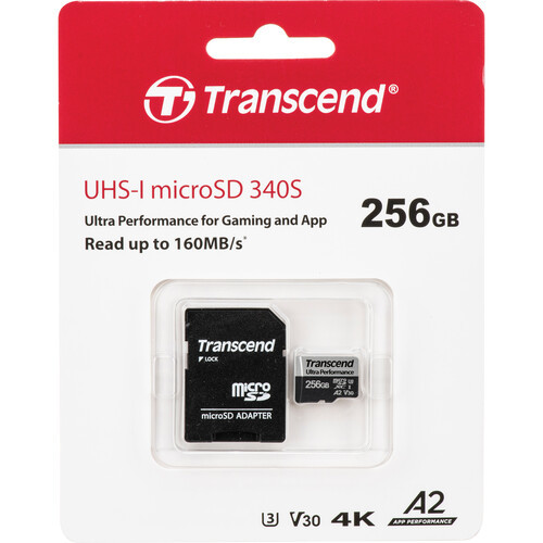 כרטיס זיכרון Transcend 256GB UHS-I microSDXC