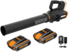 גוף מפוח עלים טורבו 20V נטען כולל 2 סוללות 2AH דגם WORX WG547E.9