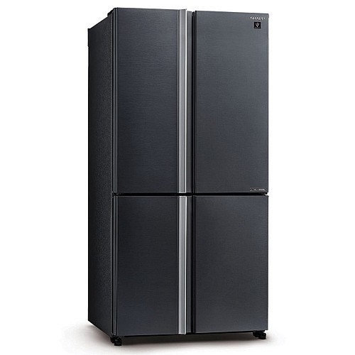 מקרר 4 דלתות 89.2 ס”מ מבית SHARP שארפ דגם SJ-8570SL נירוסטה מושחרת 