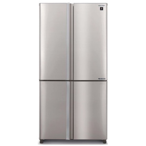 מקרר 4 דלתות מקפיא תחתון – 610 ליטר Sharp שארפ SJ-9170-SL נירוסטה כולל ICE MAKER