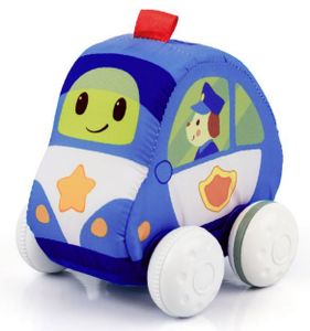 מכונית בד רכה עם מנגנון נסיעה במשיכה לאחור - רכב משטרה