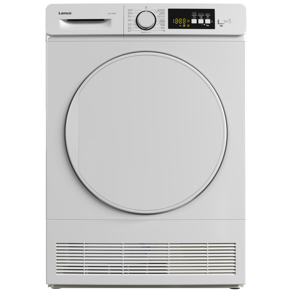 מייבש כביסה קונדנסור - 7 ק"ג Lenco לנקו LDC7023W