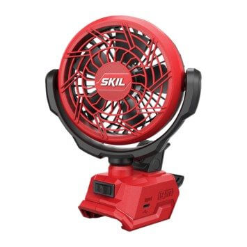 מאוורר נטען חזק ונייד 20V בעל תפס הידוק לשימוש נוח במקומות צרים 