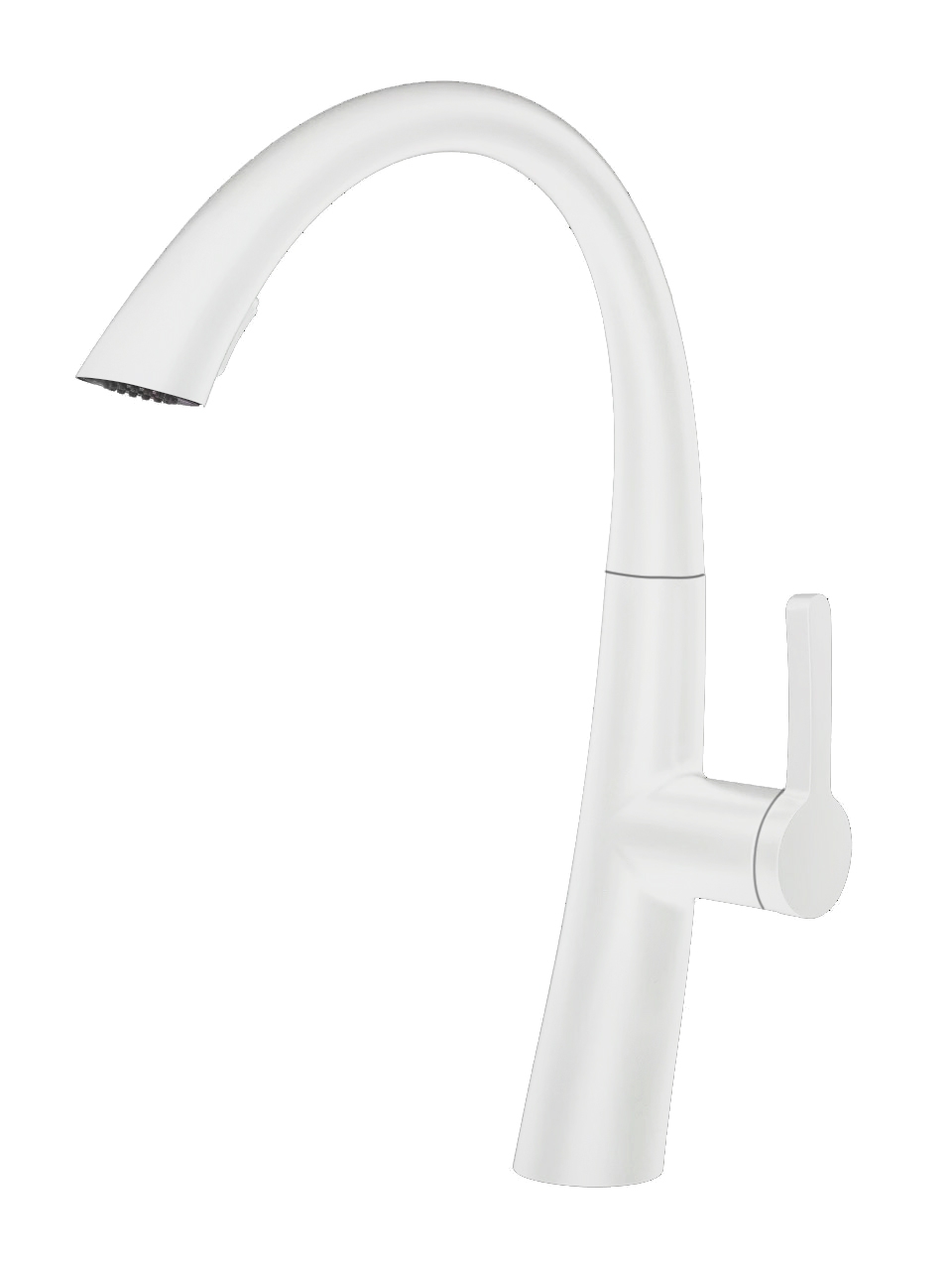 ברז מטבח נשלף WAVE לבן AQUILA PREMIUM