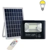 פרוז'קטור לד סולארי 25W | תאורת הצפה עם שלט גוון לבן חם