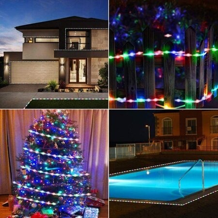 פס לד סולארי 5 מטר צבעוני כולל קיבוע צבע