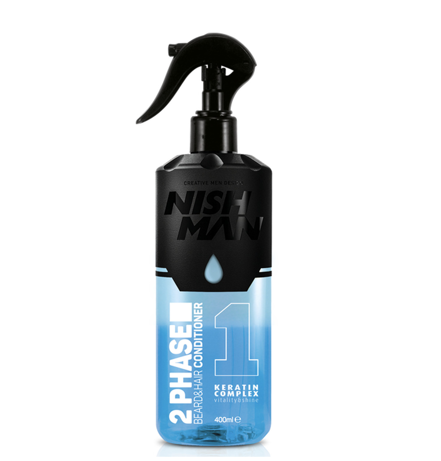 ספריי קונדישינר דו־פאזי לשיער ולזקן מספר 1 – Keratin Complex בנפח 400 מ״ל 