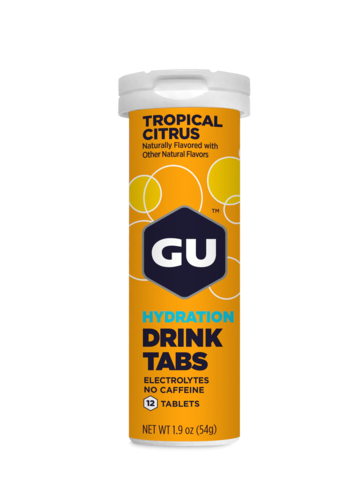 טבליות משקה מלחים גו בטעם פירות טרופים  - GU ENERGY DRINK TABS TROPICAL CITRUS