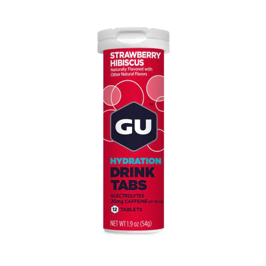 טבליות משקה מלחים גו בטעם פירות תות - GU ENERGY DRINK TABS STRAWBERRY
