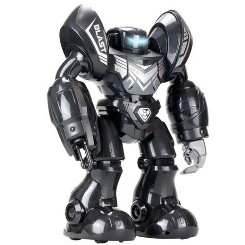 רובו בלאסט שחור - רובוט גדול עם שלט אינטראקטיבי יורה טילים 