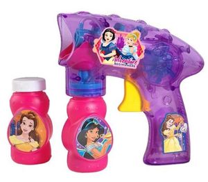 אקדח בועות סבון עם 2 בקבוקי נוזל ואורות - נסיכות