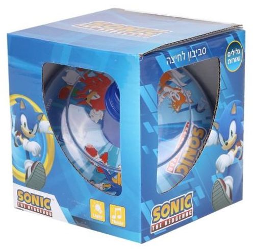 סביבון לחיצה גדול עם אורות וצלילים - סוניק