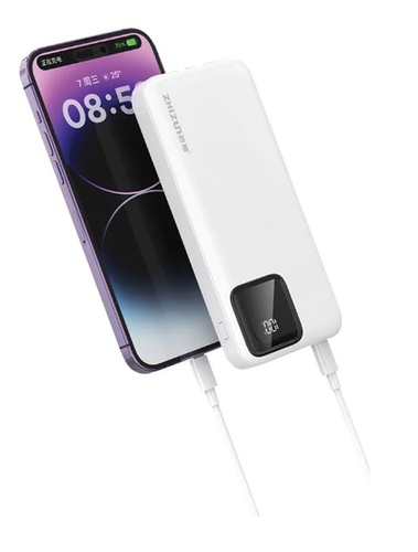 מטען נייד 10000mAh 22.5W עם צג וכבל מובנה