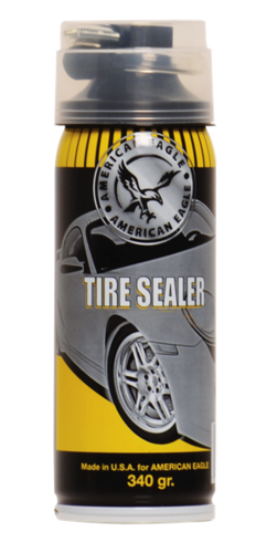 ספריי מתקן פנצ'ר - לתיקון תקר ברכב AMRICAN EAGLE TIRE SEALER 