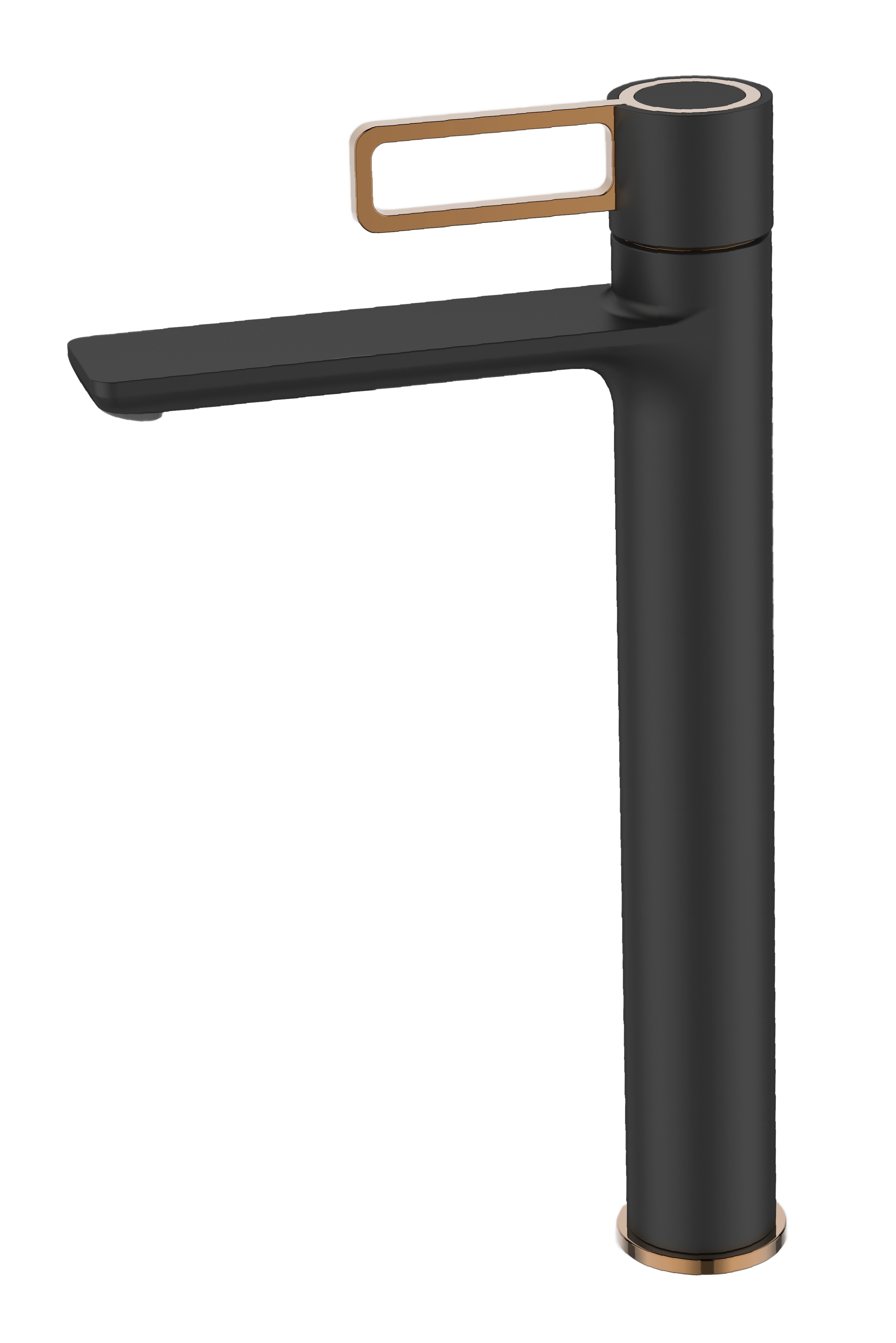 ברז פרח גבוה PINGUINO שחור AQUILA PREMIUM