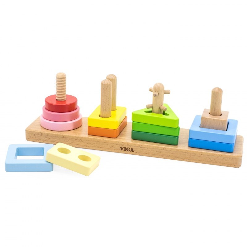 לוח מיון מוטוריקה והתאמת צורות גיאומטריות - VIGA