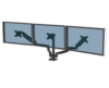 זרוע מתכווננת ל 3 מסכים שחור Platinum 