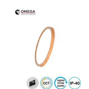 צמוד תקרה עץ NEXT 24W כפתור CCT Omega
