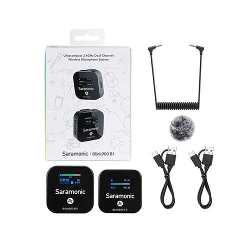 מערכת מיקרופון אלחוטי Saramonic Blink900 B1