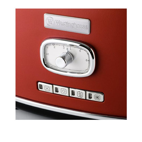 טוסטר קופץ רטרו מצנם 2 פרוסות Westinghouse WKTTB-857RD ווסטינגהאוס