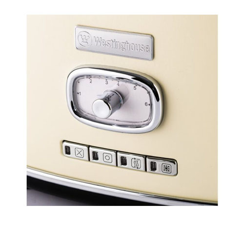 טוסטר קופץ רטרו מצנם 2 פרוסות Westinghouse WKTTB-857WH ווסטינגהאוס