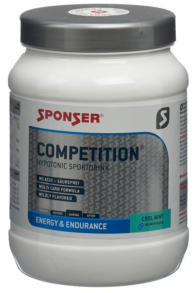 אבקה להכנת משקה היפוטוני ספונסר בטעם מנטה - SPONSER COMPETITON 