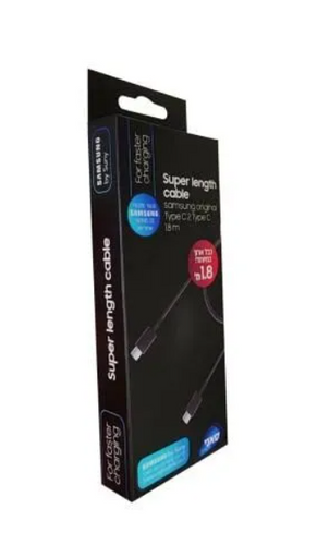 כבל סינכרון וטעינה מקורי SAMSUNG TC-TC 1.8M WHITE 
