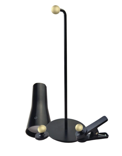 מנורת שולחן PALERMO נטענת 3W עם חיבור USB- לבן