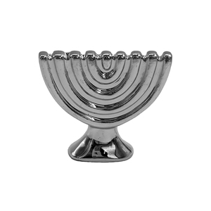 קישוט חנוכיית קרמיקה מכסף