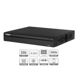 מערכות הקלטה XVR היברידית ל-8 מצלמות + ל-4 מצלמות IP דגם Dahua DH-XVR5108HS-I2 ללא כונן קשיח