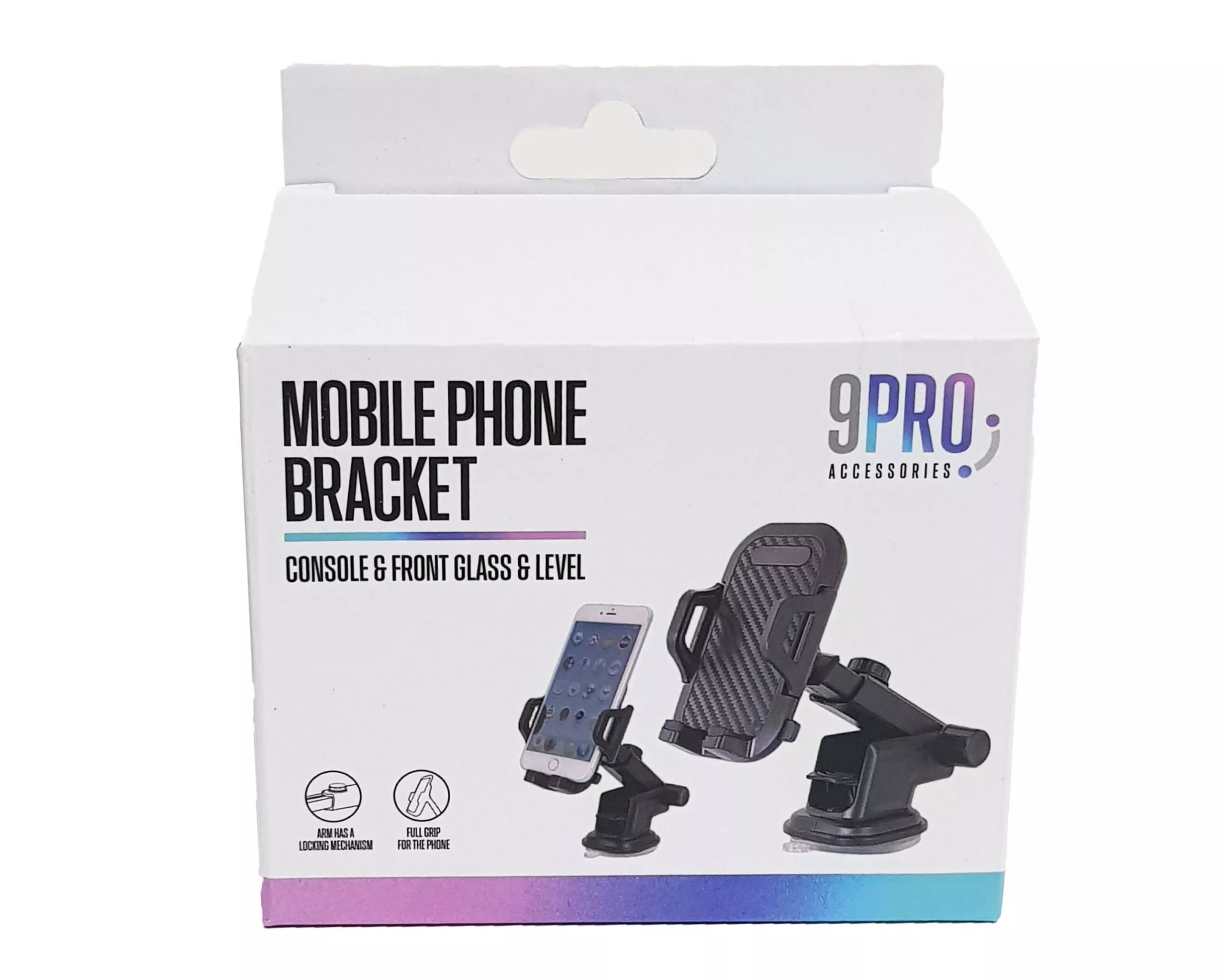 זרוע טלסקופית לרכב דבק-וואקום - 9pro Mobile Phone Bracket