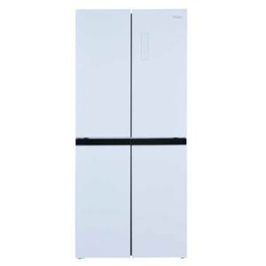 מקרר מפואר 4 דלתות 401 ליטר Haier HRF-4494FWR Open Space זכוכית לבנה