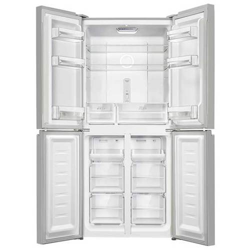 מקרר מפואר 4 דלתות 401 ליטר Haier HRF-4494FWR Open Space זכוכית לבנה