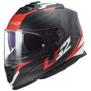 קסדת אל אס 2 סטורם שחור / אדום / לבן -  LS2 FF800 STORM NERE