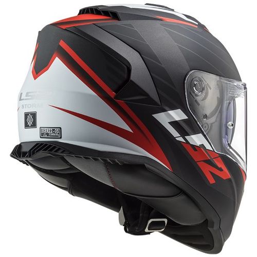 קסדת אל אס 2 סטורם שחור / אדום / לבן -  LS2 FF800 STORM NERE