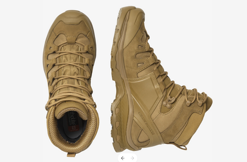 נעליים טקטיות ללוחמים לצבא צבע חולי  Salomon Quest 4D Forces 2 GORE-TEX