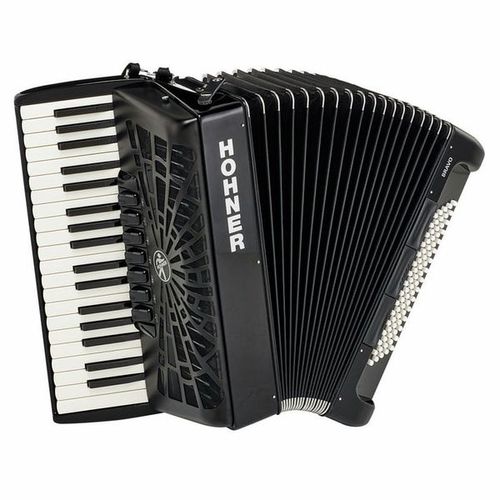 אקורדיון 80 בס Hohner Bravo III 80 Black silent key