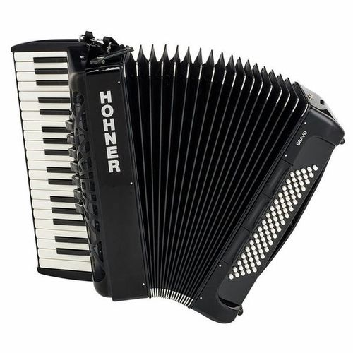 אקורדיון 80 בס Hohner Bravo III 80 Black silent key