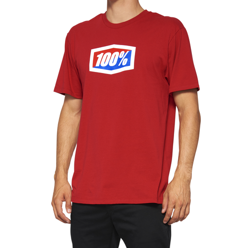 חולצת 100% אדום - 100% OFFICIAL T-SHIRT