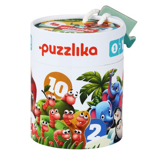 סט משחק 10 פאזלים שני חלקים - חברים ומספרים 