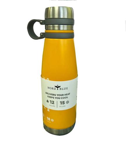 תרמוס לשתיה חמה ושתיה קרה שומר חום 12 שעות NORD BLUE 650ML